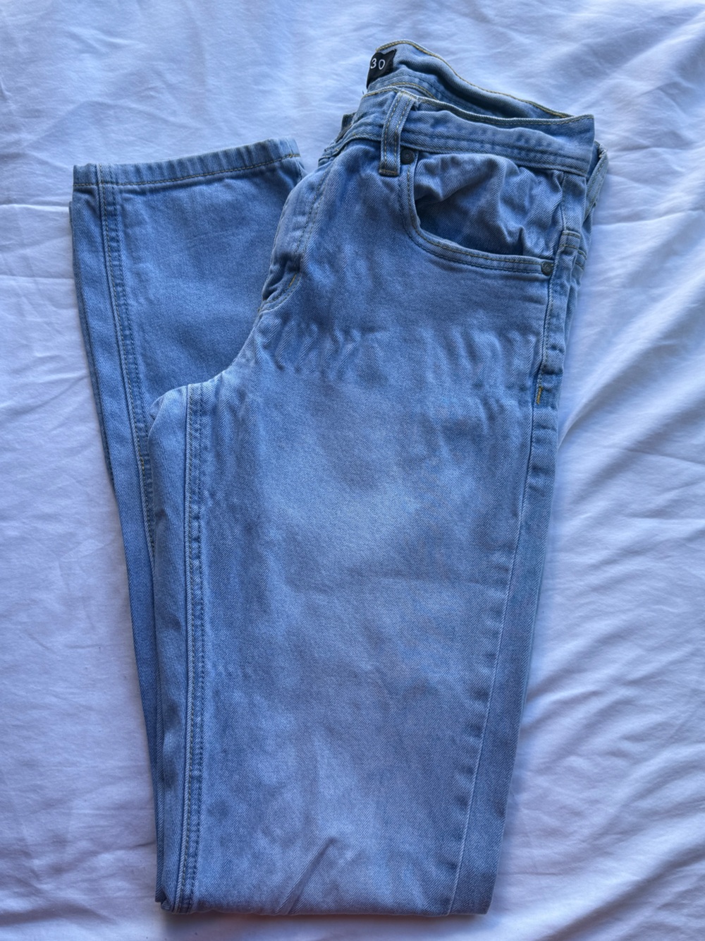 Cotton On Men's Light Blue Straight Jeans